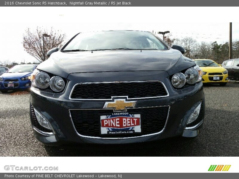 Nightfall Gray Metallic / RS Jet Black 2016 Chevrolet Sonic RS Hatchback