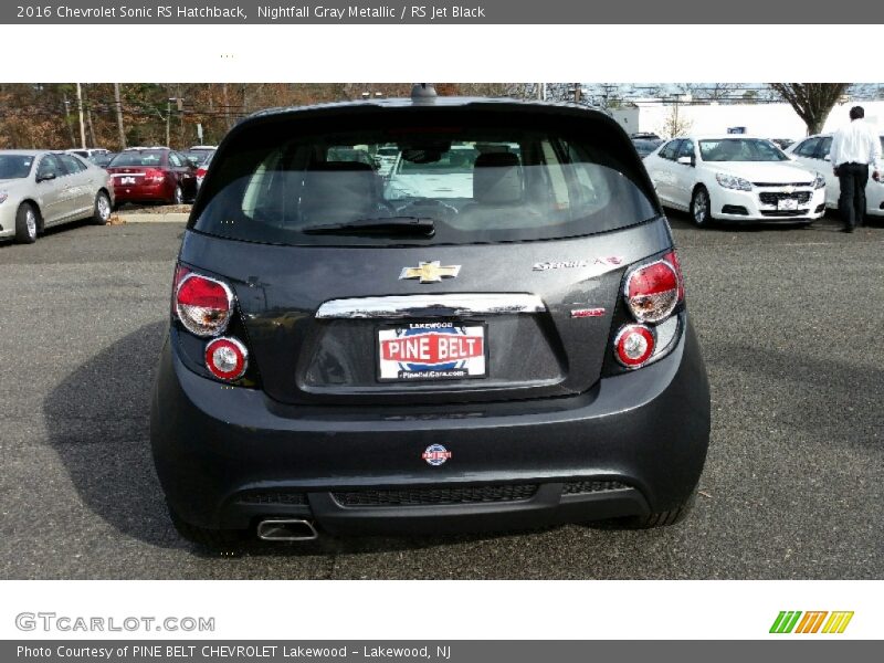 Nightfall Gray Metallic / RS Jet Black 2016 Chevrolet Sonic RS Hatchback