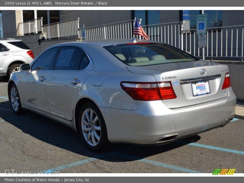Mercury Silver Metallic / Black 2009 Lexus LS 460 L AWD