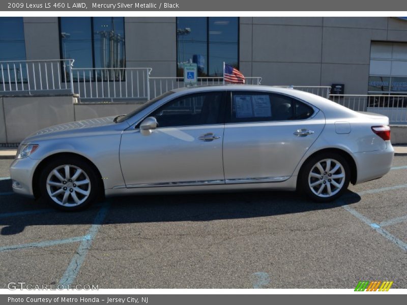 Mercury Silver Metallic / Black 2009 Lexus LS 460 L AWD