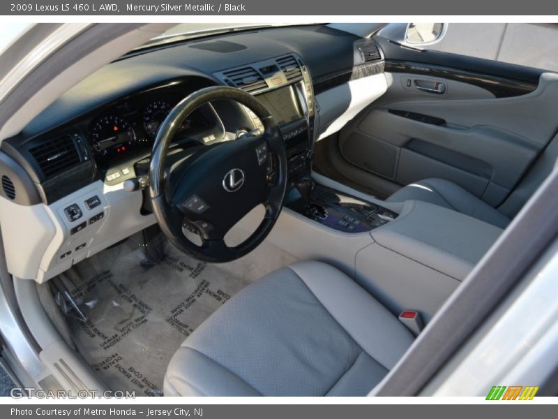 Mercury Silver Metallic / Black 2009 Lexus LS 460 L AWD
