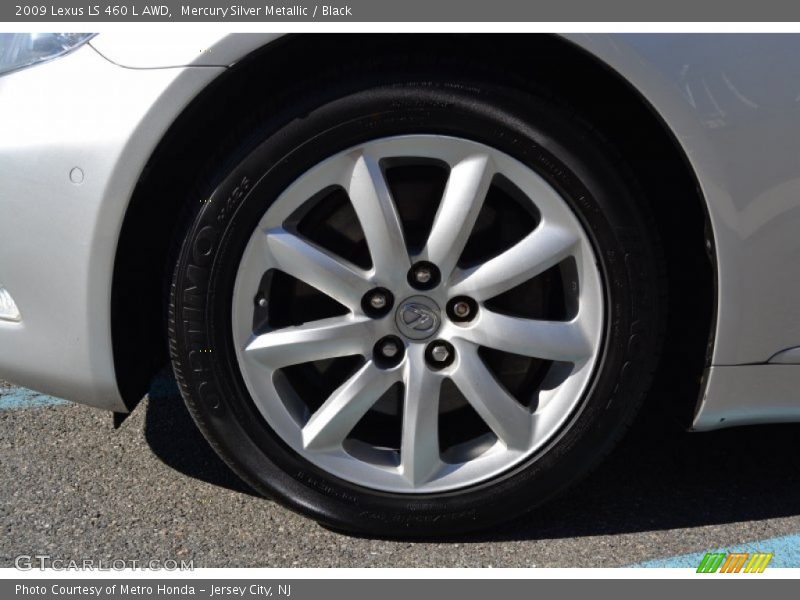 Mercury Silver Metallic / Black 2009 Lexus LS 460 L AWD