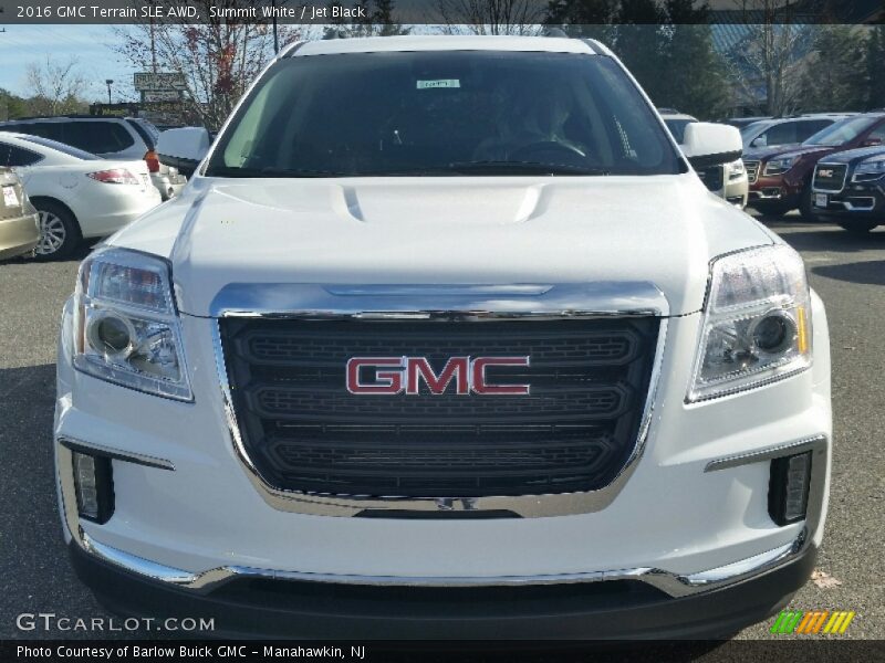 Summit White / Jet Black 2016 GMC Terrain SLE AWD