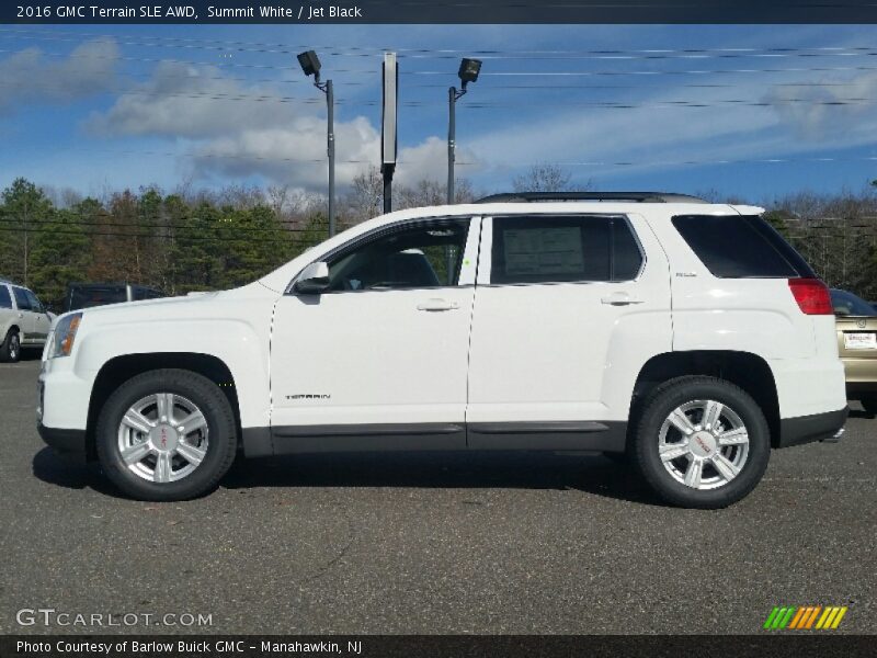 Summit White / Jet Black 2016 GMC Terrain SLE AWD