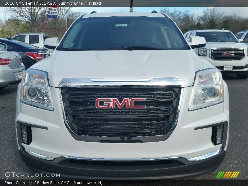 Summit White / Jet Black 2016 GMC Terrain SLE AWD