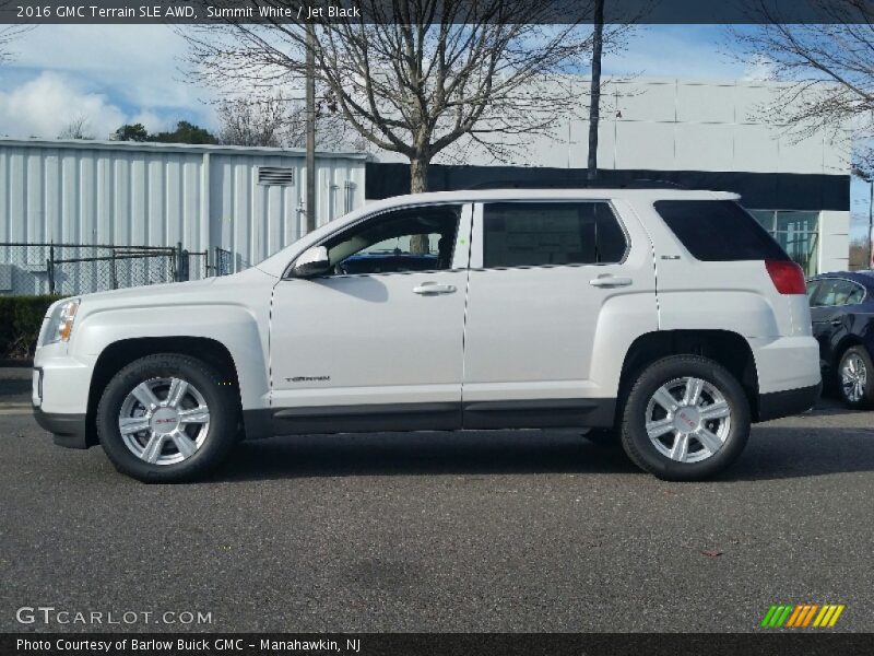 Summit White / Jet Black 2016 GMC Terrain SLE AWD