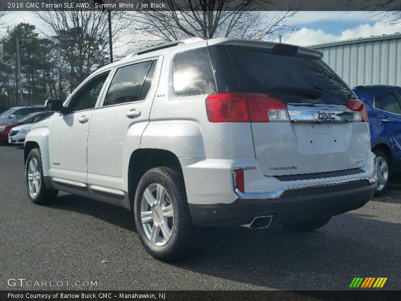 Summit White / Jet Black 2016 GMC Terrain SLE AWD