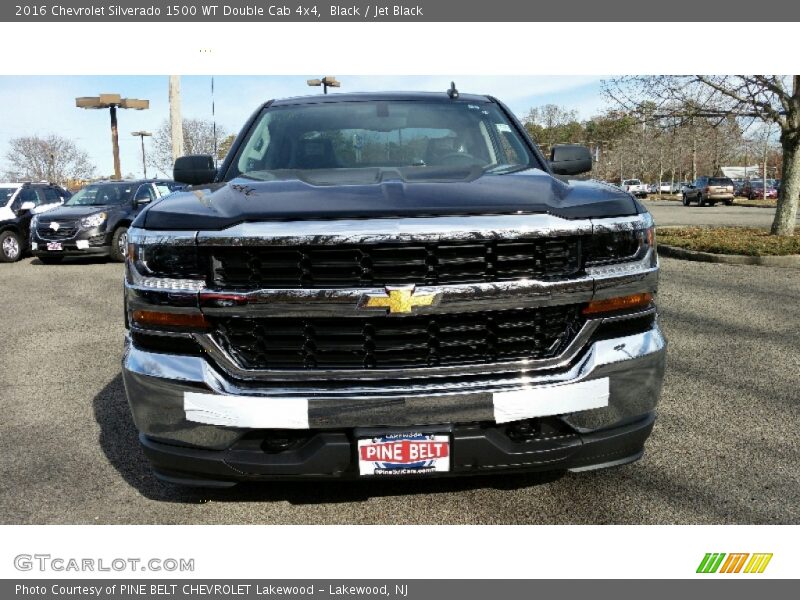 Black / Jet Black 2016 Chevrolet Silverado 1500 WT Double Cab 4x4