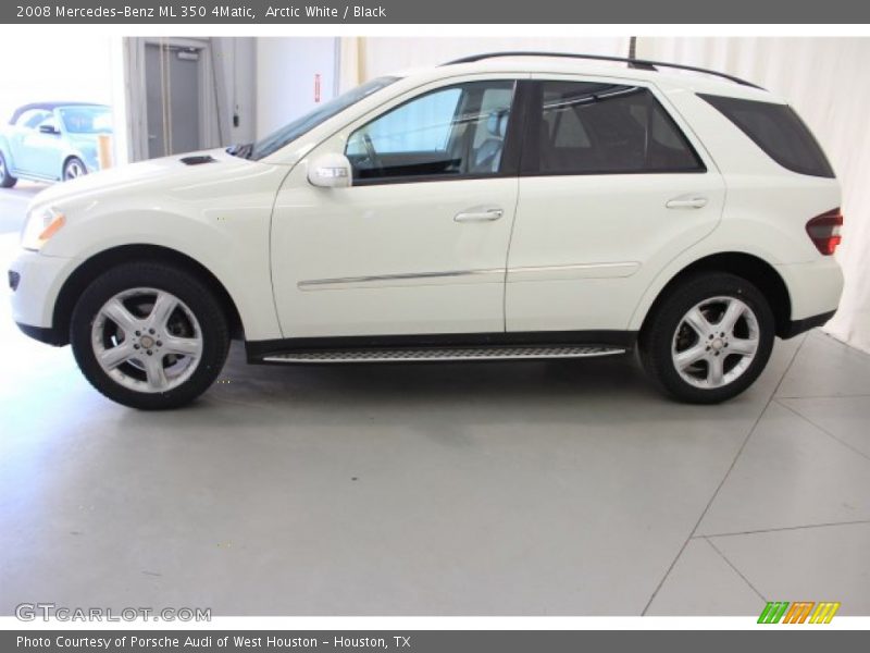 Arctic White / Black 2008 Mercedes-Benz ML 350 4Matic