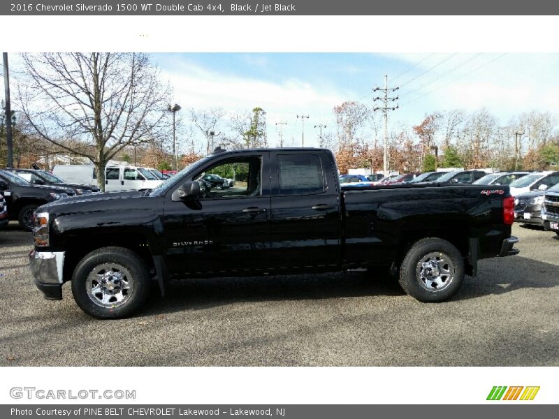 Black / Jet Black 2016 Chevrolet Silverado 1500 WT Double Cab 4x4