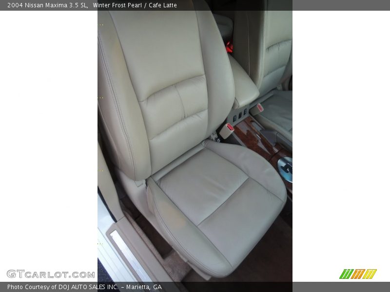 Winter Frost Pearl / Cafe Latte 2004 Nissan Maxima 3.5 SL