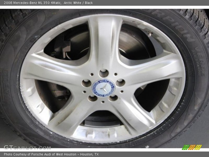 Arctic White / Black 2008 Mercedes-Benz ML 350 4Matic