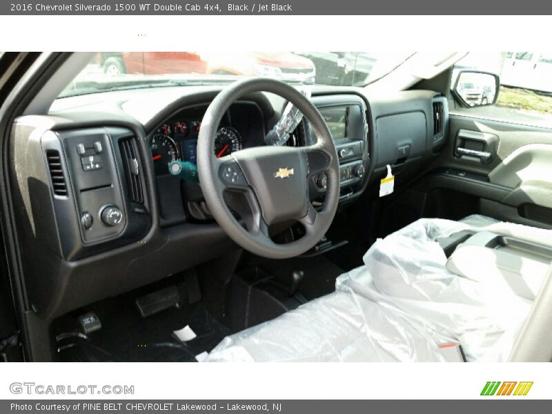 Black / Jet Black 2016 Chevrolet Silverado 1500 WT Double Cab 4x4