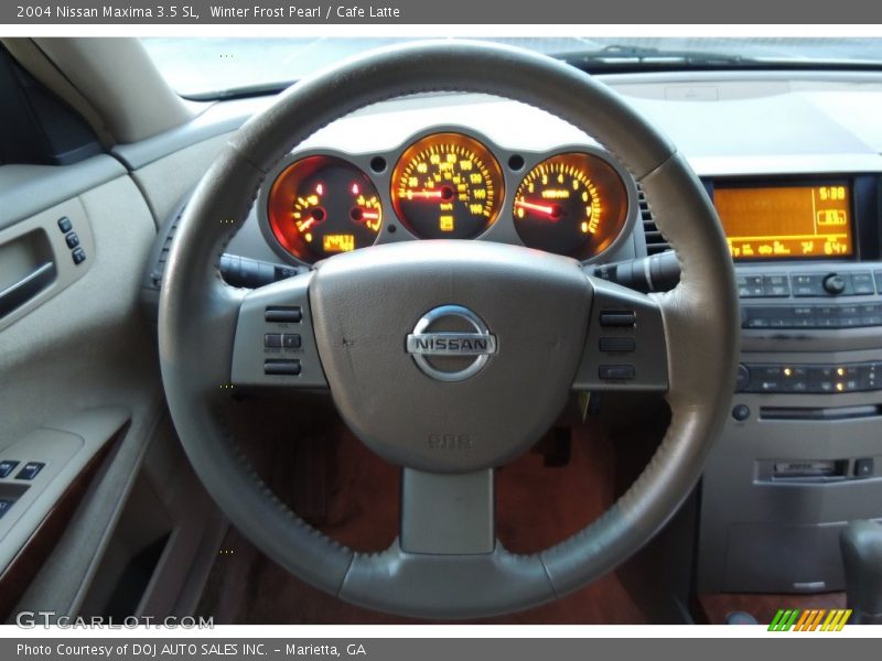 Winter Frost Pearl / Cafe Latte 2004 Nissan Maxima 3.5 SL