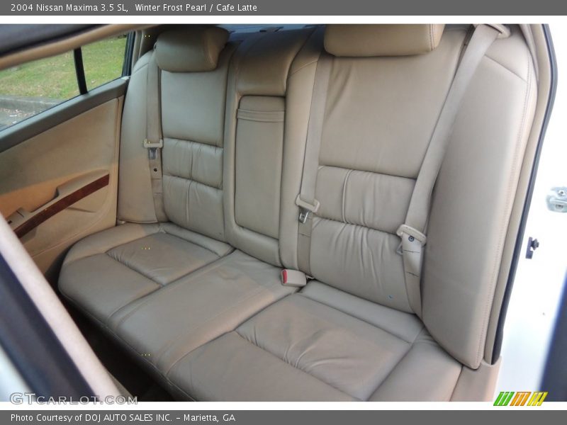 Winter Frost Pearl / Cafe Latte 2004 Nissan Maxima 3.5 SL