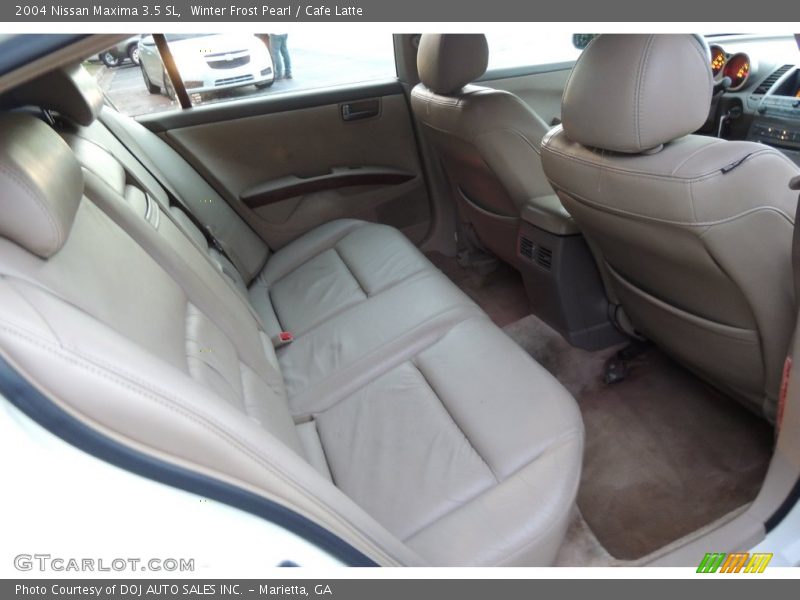 Winter Frost Pearl / Cafe Latte 2004 Nissan Maxima 3.5 SL