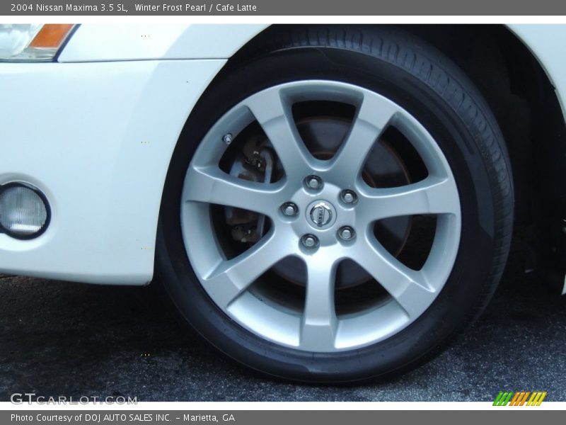 Winter Frost Pearl / Cafe Latte 2004 Nissan Maxima 3.5 SL