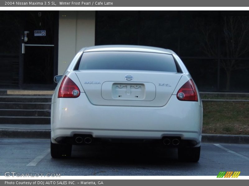 Winter Frost Pearl / Cafe Latte 2004 Nissan Maxima 3.5 SL