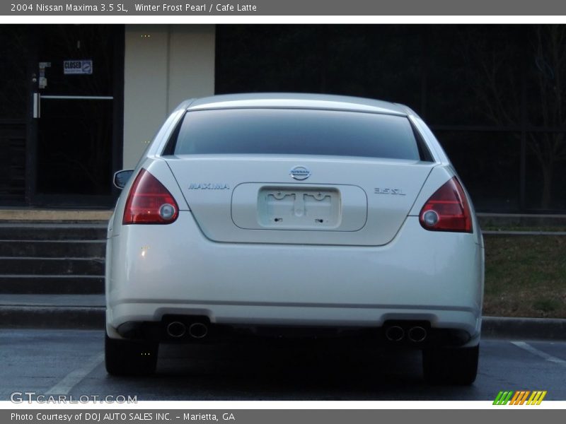 Winter Frost Pearl / Cafe Latte 2004 Nissan Maxima 3.5 SL
