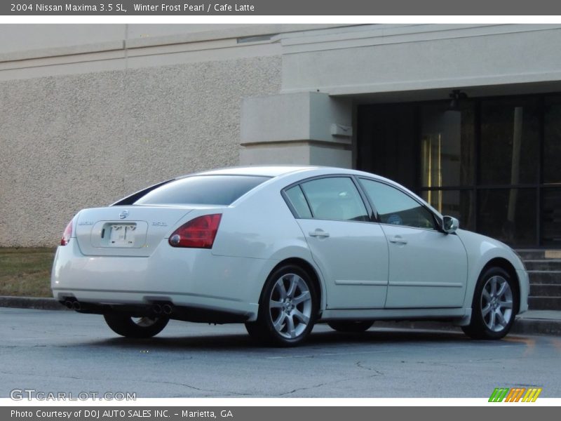 Winter Frost Pearl / Cafe Latte 2004 Nissan Maxima 3.5 SL
