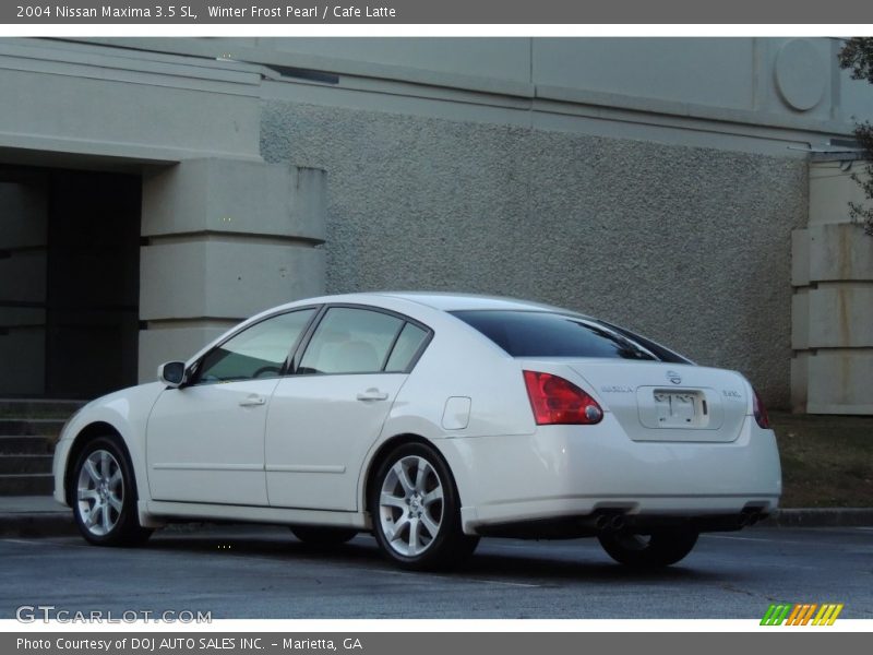 Winter Frost Pearl / Cafe Latte 2004 Nissan Maxima 3.5 SL