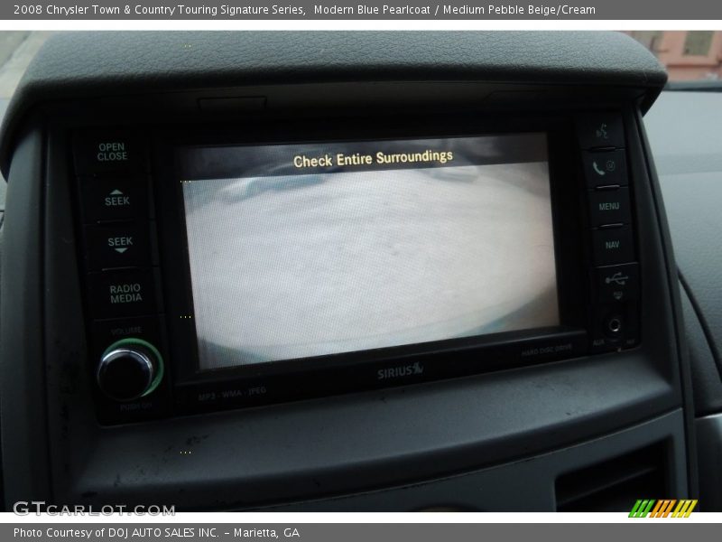 Modern Blue Pearlcoat / Medium Pebble Beige/Cream 2008 Chrysler Town & Country Touring Signature Series