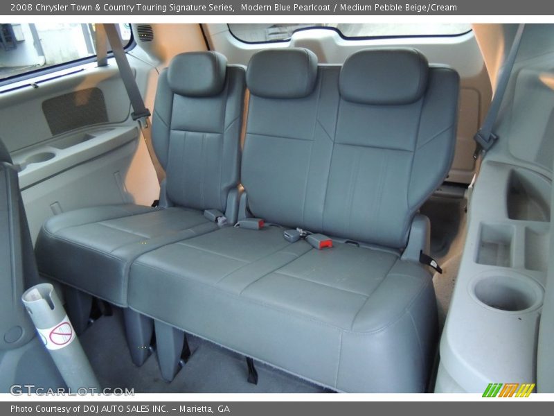 Modern Blue Pearlcoat / Medium Pebble Beige/Cream 2008 Chrysler Town & Country Touring Signature Series