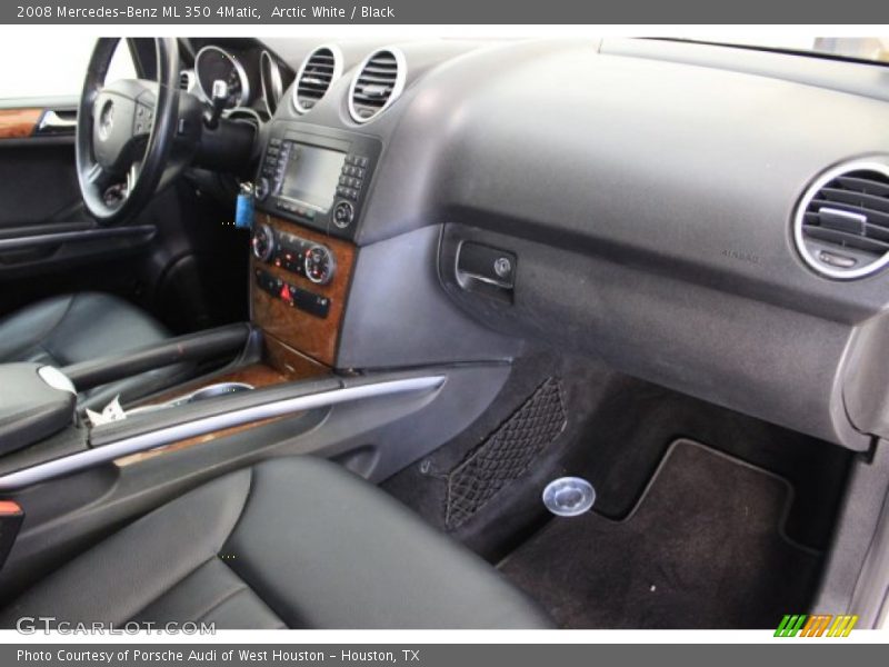 Arctic White / Black 2008 Mercedes-Benz ML 350 4Matic
