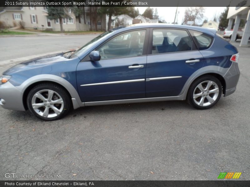 Marine Blue Pearl / Carbon Black 2011 Subaru Impreza Outback Sport Wagon