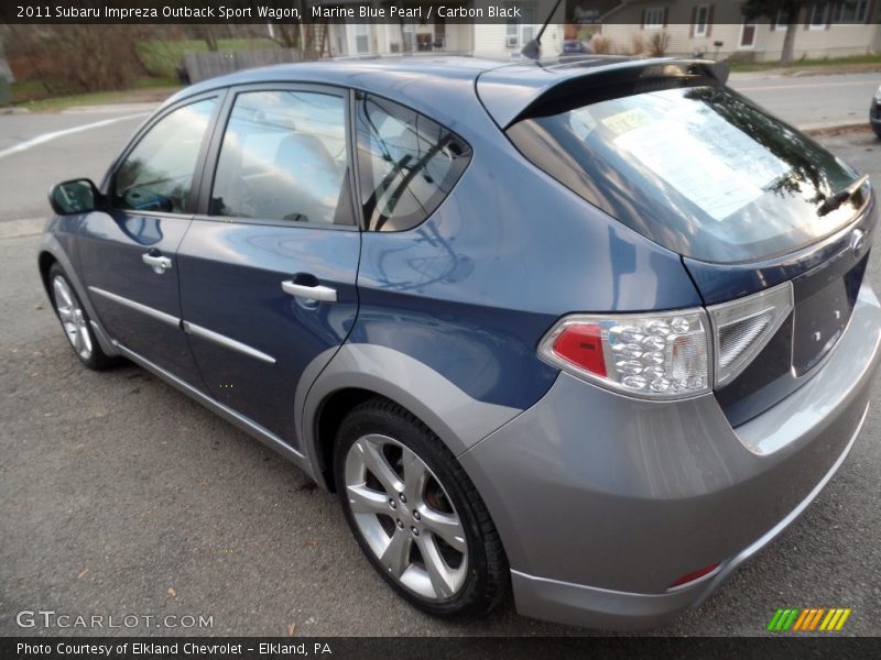 Marine Blue Pearl / Carbon Black 2011 Subaru Impreza Outback Sport Wagon