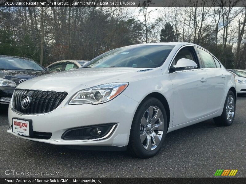Summit White / Light Neutral/Cocoa 2016 Buick Regal Premium II Group