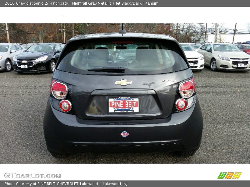 Nightfall Gray Metallic / Jet Black/Dark Titanium 2016 Chevrolet Sonic LS Hatchback