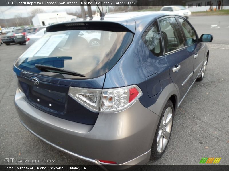 Marine Blue Pearl / Carbon Black 2011 Subaru Impreza Outback Sport Wagon