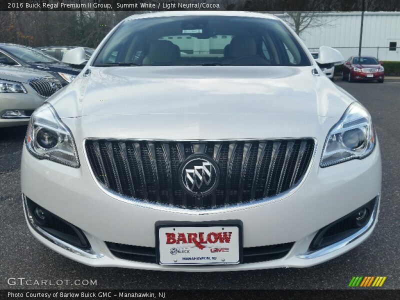 Summit White / Light Neutral/Cocoa 2016 Buick Regal Premium II Group