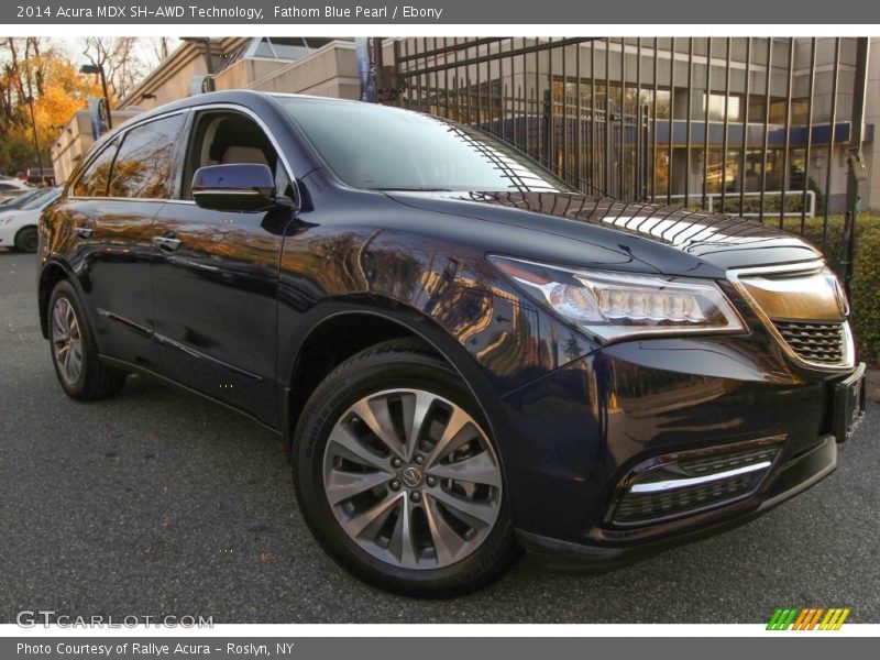 Fathom Blue Pearl / Ebony 2014 Acura MDX SH-AWD Technology