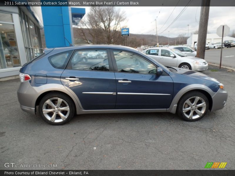 Marine Blue Pearl / Carbon Black 2011 Subaru Impreza Outback Sport Wagon