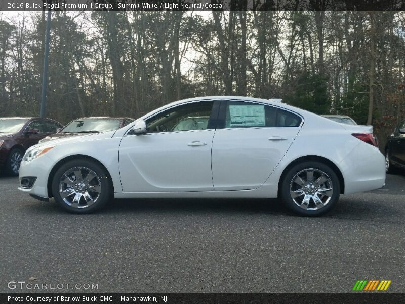Summit White / Light Neutral/Cocoa 2016 Buick Regal Premium II Group