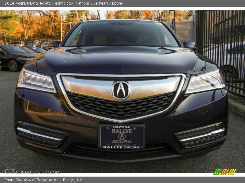 Fathom Blue Pearl / Ebony 2014 Acura MDX SH-AWD Technology