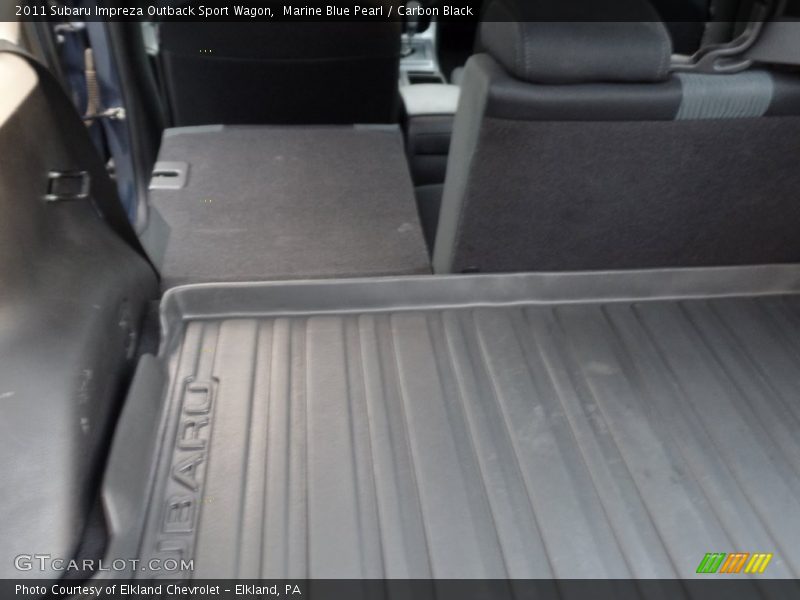 Marine Blue Pearl / Carbon Black 2011 Subaru Impreza Outback Sport Wagon