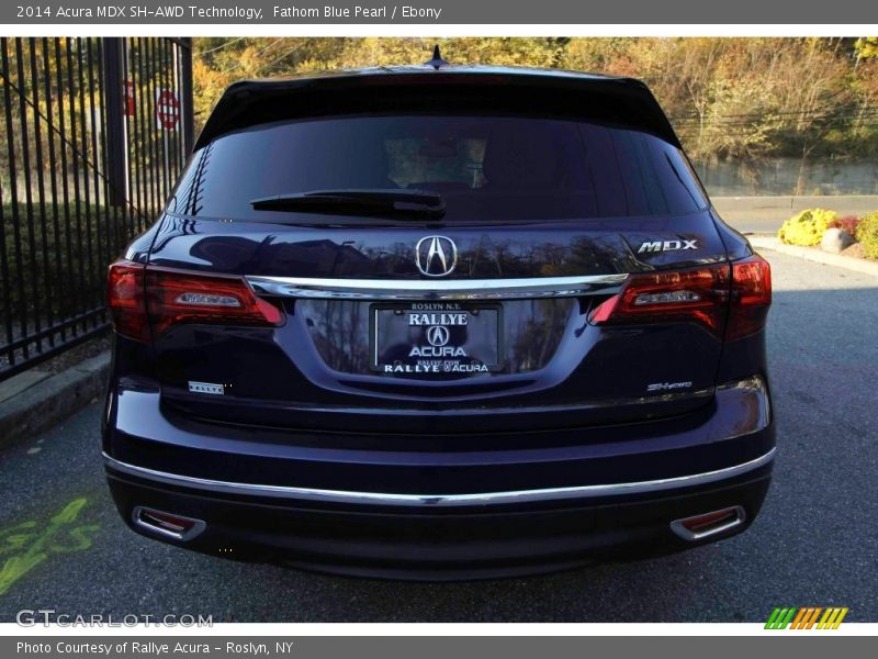 Fathom Blue Pearl / Ebony 2014 Acura MDX SH-AWD Technology