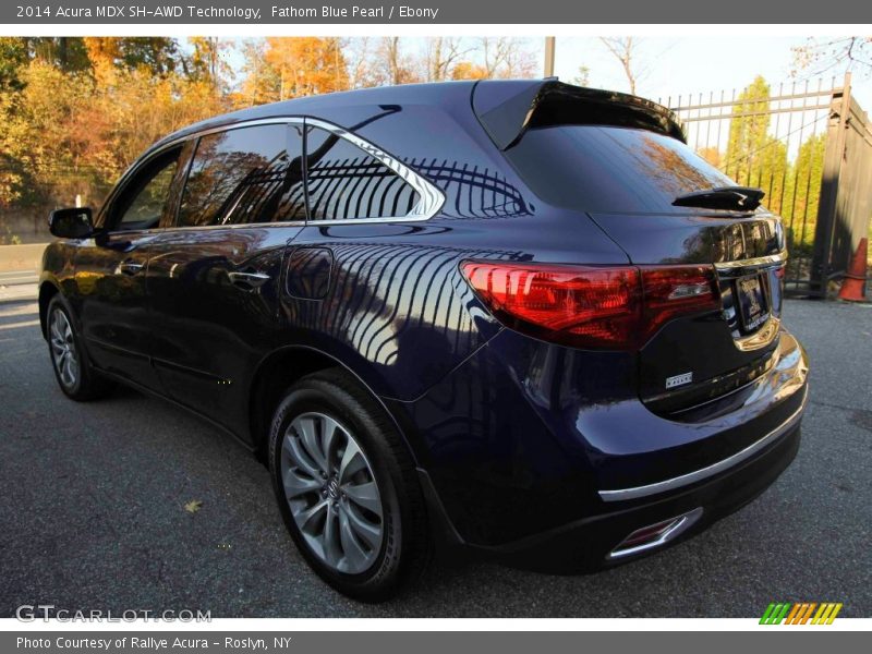 Fathom Blue Pearl / Ebony 2014 Acura MDX SH-AWD Technology