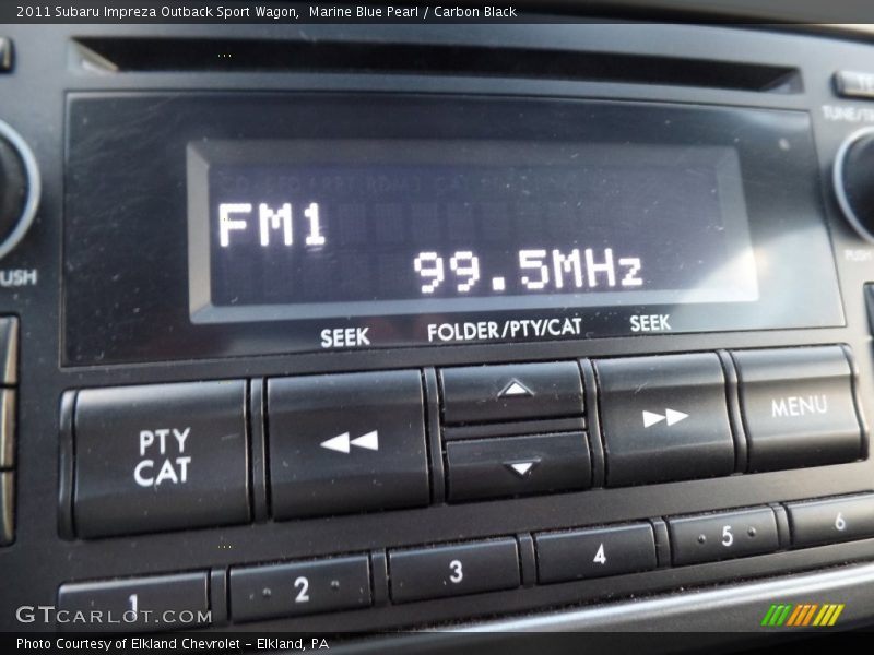 Marine Blue Pearl / Carbon Black 2011 Subaru Impreza Outback Sport Wagon