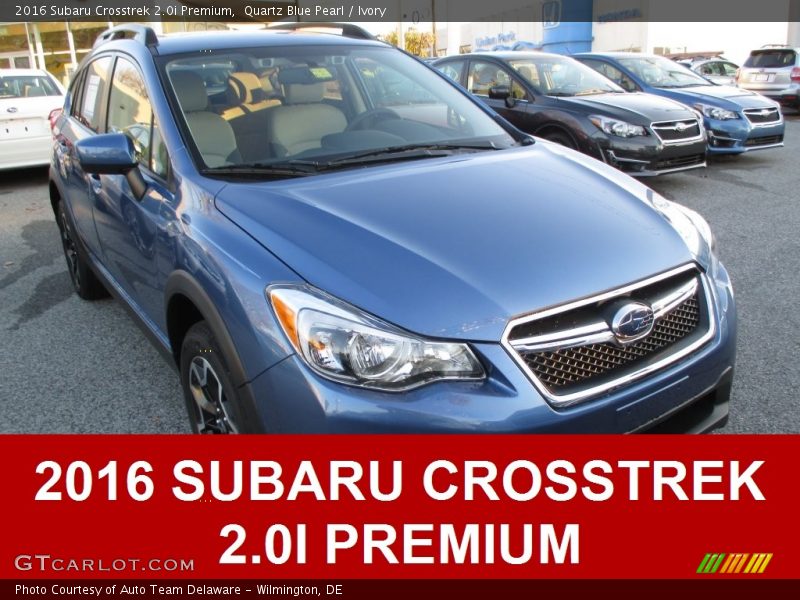 Quartz Blue Pearl / Ivory 2016 Subaru Crosstrek 2.0i Premium