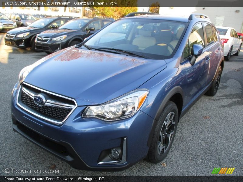 Quartz Blue Pearl / Ivory 2016 Subaru Crosstrek 2.0i Premium