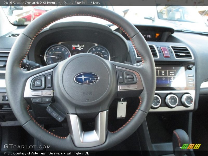 Quartz Blue Pearl / Ivory 2016 Subaru Crosstrek 2.0i Premium