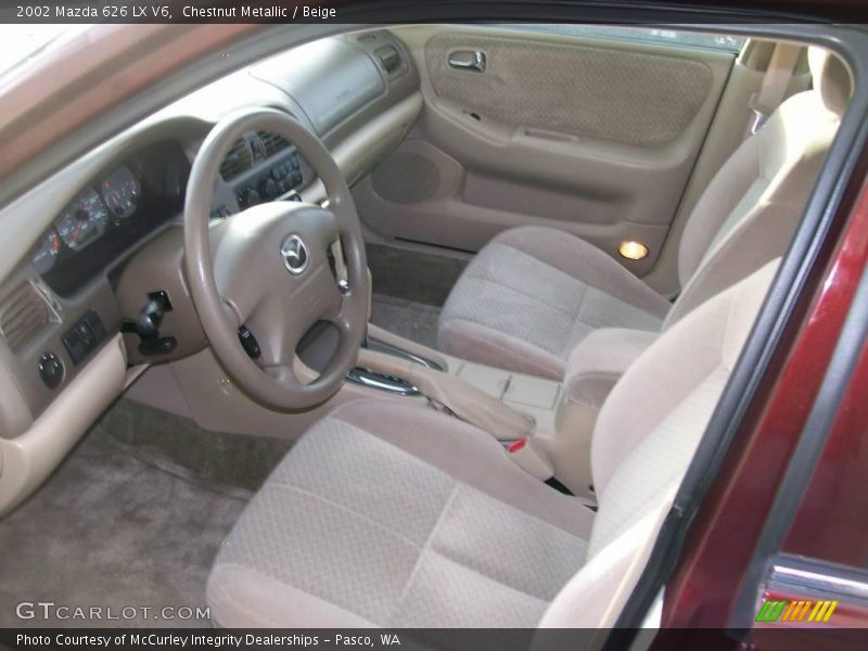 Chestnut Metallic / Beige 2002 Mazda 626 LX V6
