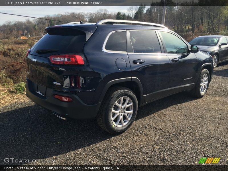 True Blue Pearl / Black 2016 Jeep Cherokee Latitude 4x4