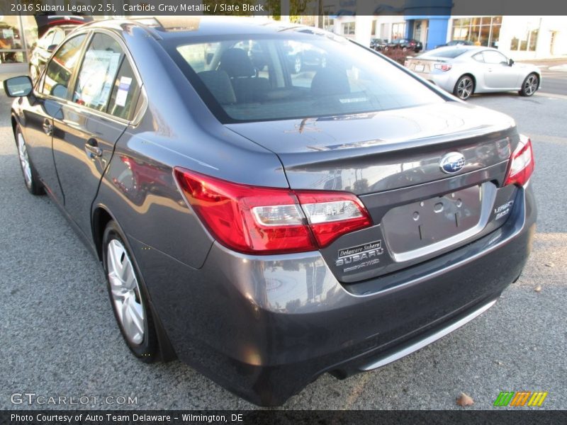 Carbide Gray Metallic / Slate Black 2016 Subaru Legacy 2.5i