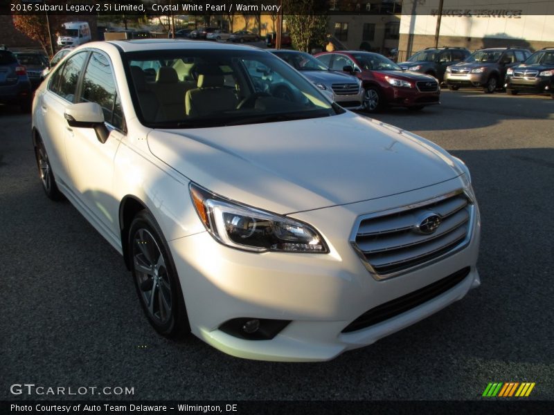 Crystal White Pearl / Warm Ivory 2016 Subaru Legacy 2.5i Limited