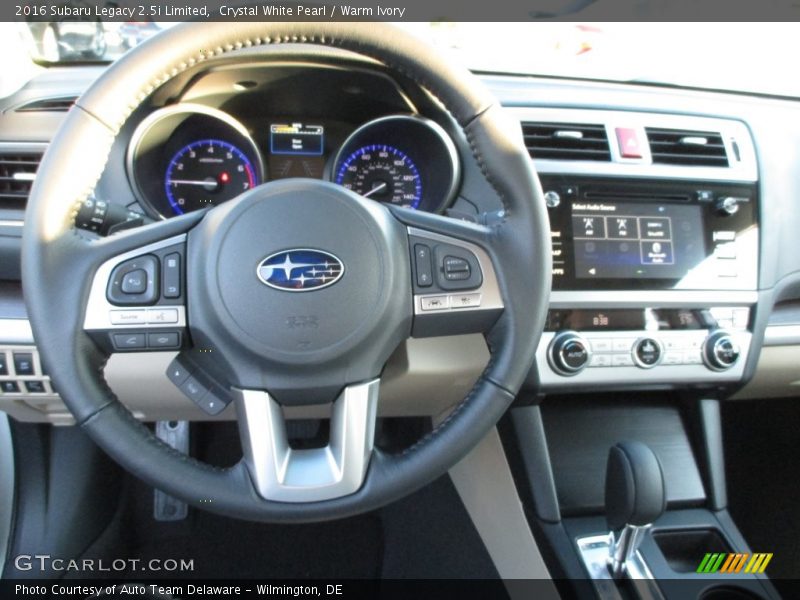 Crystal White Pearl / Warm Ivory 2016 Subaru Legacy 2.5i Limited